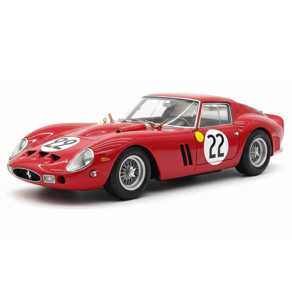 [Kyosho] 1:18 Ferrari 1962 250 GTO Red Racing Livery #22 Model Car Die-Cast