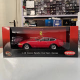 [Kyosho] 1:18 Ferrari 1969 365 GTB/4 Daytona Red Model Car Die-Cast