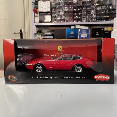 [Kyosho] 1:18 Ferrari 1969 365 GTB/4 Daytona rood modelauto Die-Cast