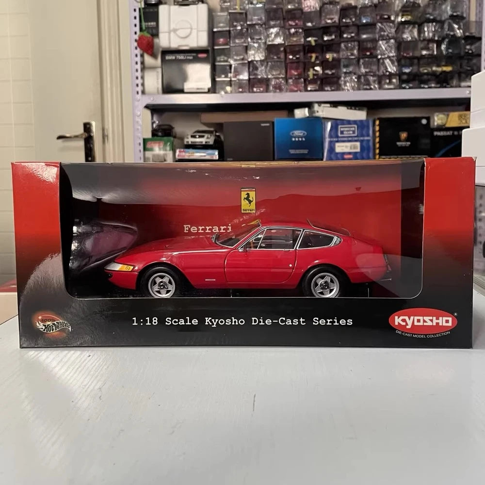 [Kyosho] 1:18 Ferrari 1969 365 GTB/4 Daytona Red Model Car Die-Cast