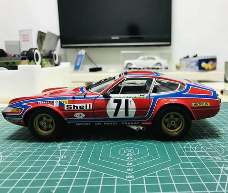 [Kyosho] 1:18 Ferrari 1974 365 GTB Le Mans #71 Model Car Die-Cast