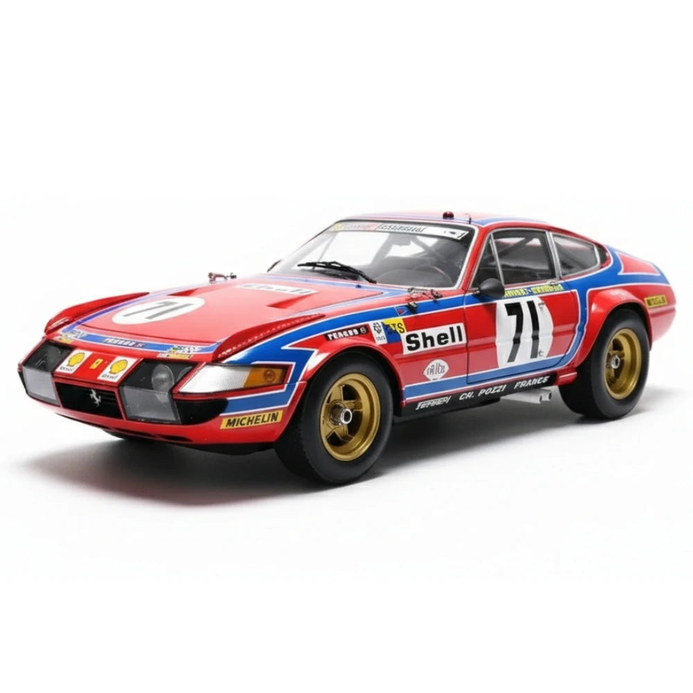 [Kyosho] 1:18 Ferrari 1974 365 GTB Le Mans #71 Model Car Die-Cast