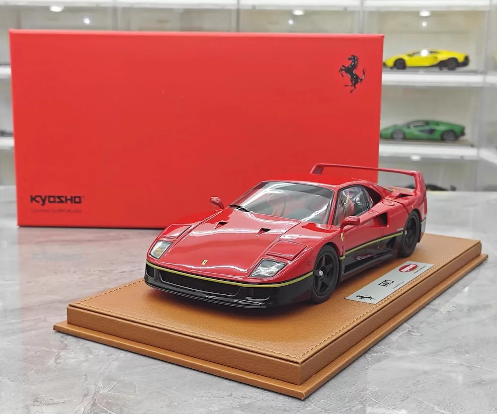 [Kyosho] 1:18 Ferrari 1987 F40 Red Black Model Car Die-Cast