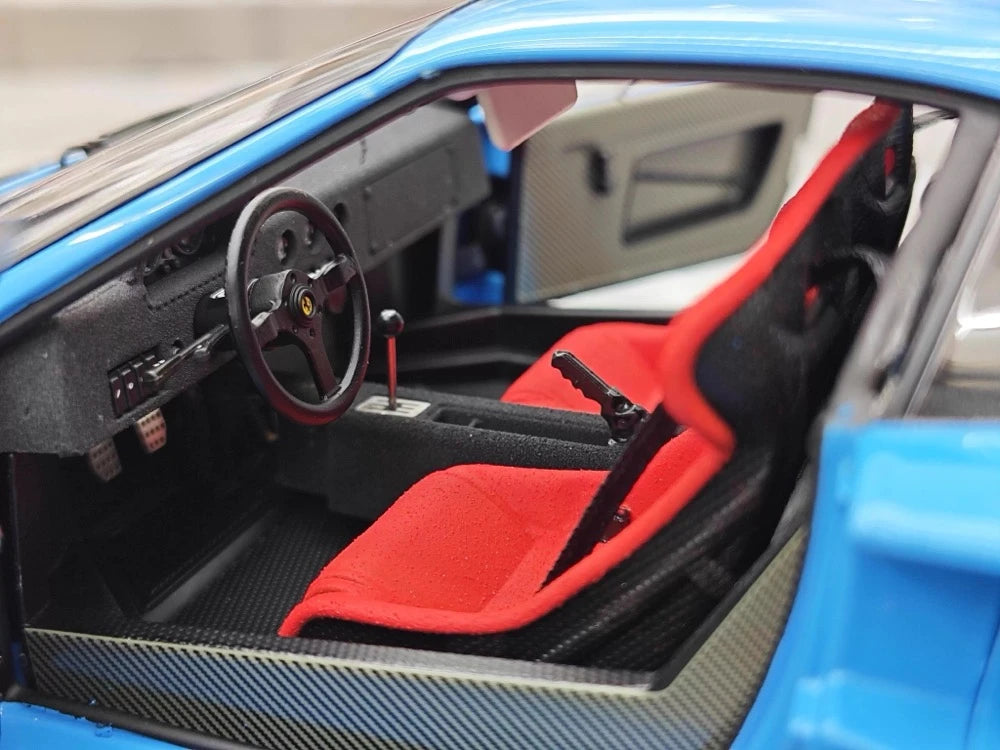 [Kyosho] 1:18 Ferrari 1987 F40 blu modellino di auto Die-Cast