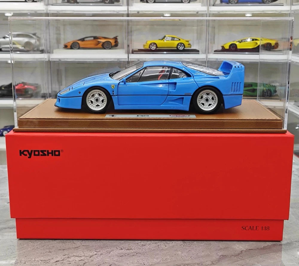 [Kyosho] 1:18 Ferrari 1987 F40 Blue Model Car Die-Cast