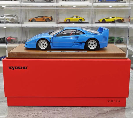[Kyosho] 1:18 Ferrari 1987 F40 blauw modelauto Die-Cast