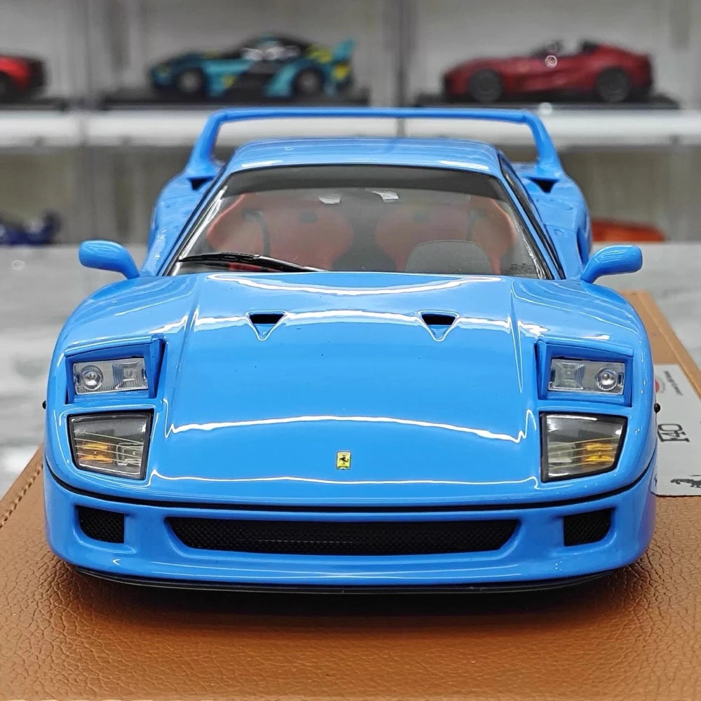 [Kyosho] 1:18 Ferrari 1987 F40 blu modellino di auto Die-Cast