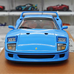 [Kyosho] 1:18 Ferrari 1987 F40 blu modellino di auto Die-Cast