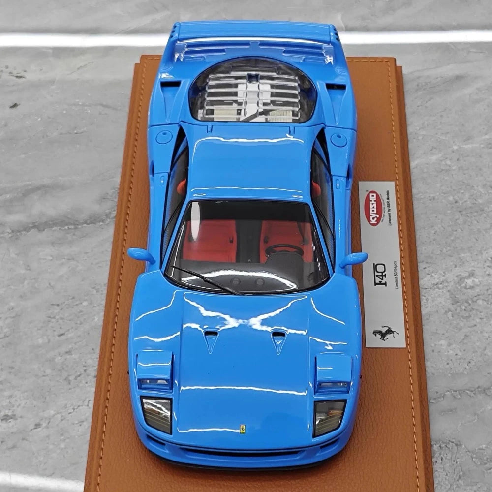 [Kyosho] 1:18 Ferrari 1987 F40 blu modellino di auto Die-Cast
