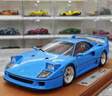 [Kyosho] 1:18 Ferrari 1987 F40 Blue Model Car Die-Cast