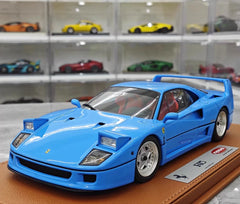 [Kyosho] 1:18 Ferrari 1987 F40 blu modellino di auto Die-Cast