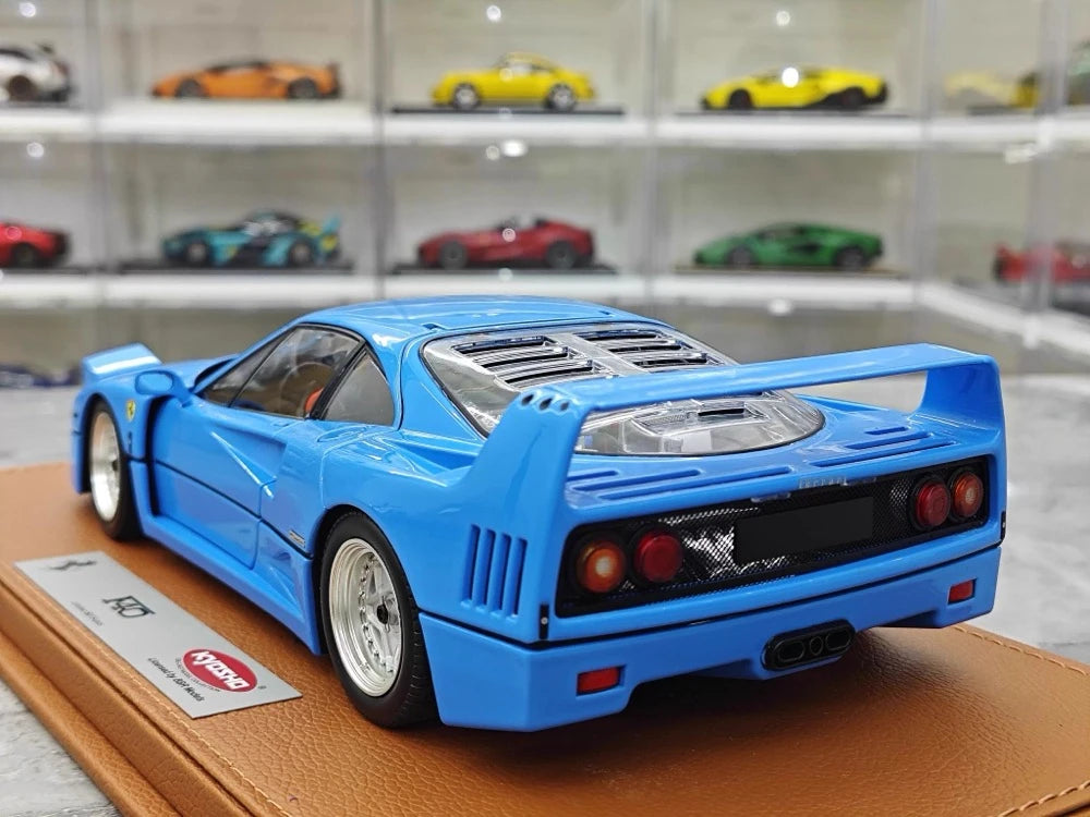 [Kyosho] 1:18 Ferrari 1987 F40 Blue Model Car Die-Cast