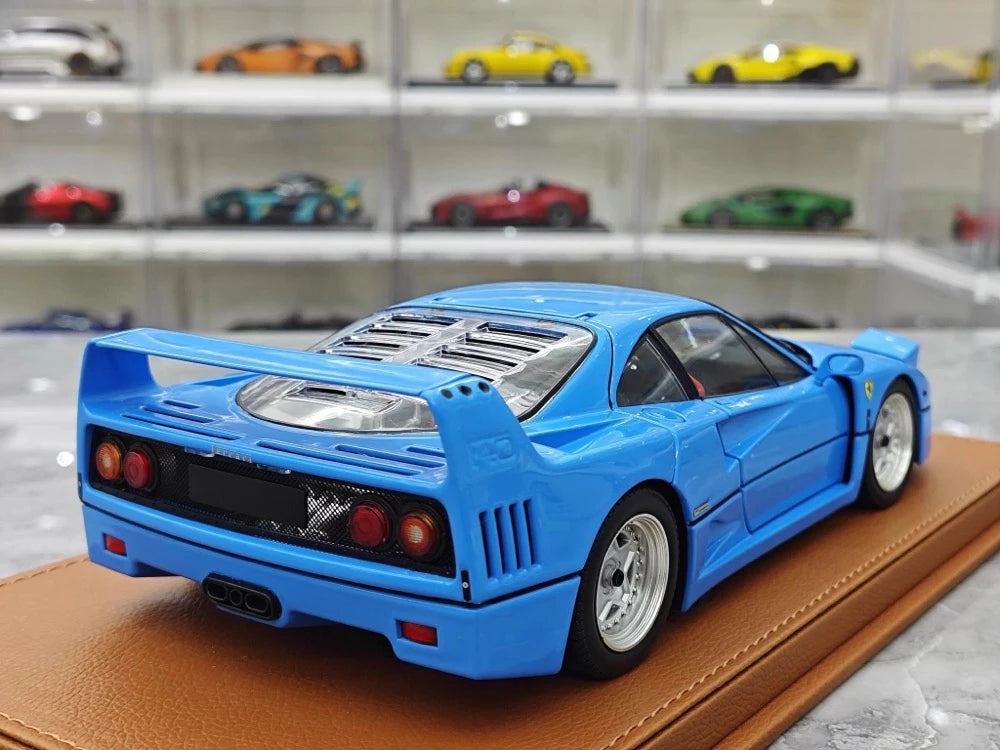 [Kyosho] 1:18 Ferrari 1987 F40 blu modellino di auto Die-Cast