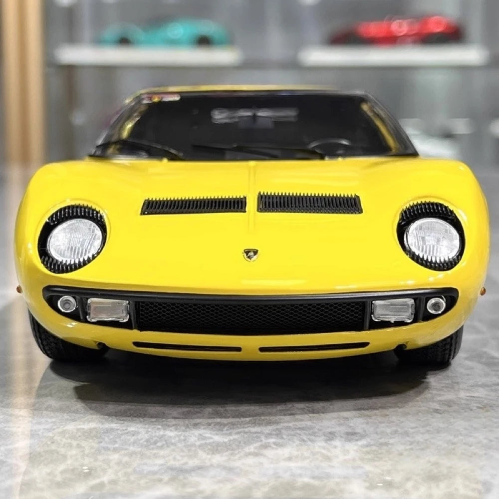 [Kyosho] 1:18 Lamborghini 1966 Miura P400 Yellow Model Car Die-Cast