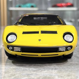 [Kyosho] 1:18 Lamborghini 1966 Miura P400 Yellow Model Car Die-Cast