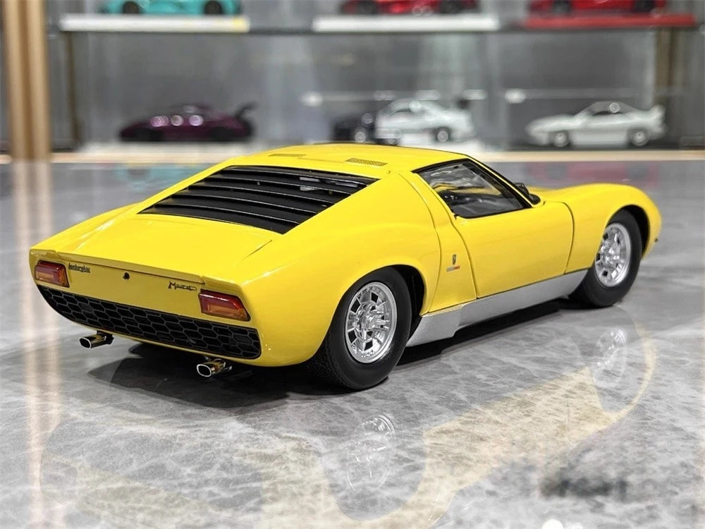 [Kyosho] 1:18 Lamborghini 1966 Miura P400 Yellow Model Car Die-Cast
