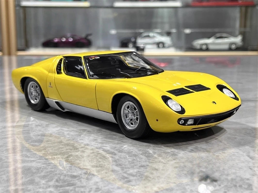 [Kyosho] 1:18 Lamborghini 1966 Miura P400 Yellow Model Car Die-Cast
