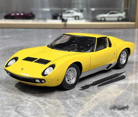 [Kyosho] 1:18 Lamborghini 1966 Miura P400 jaune voiture miniature Die-Cast