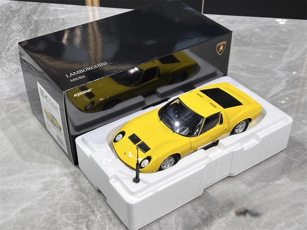 [Kyosho] 1:18 Lamborghini 1966 Miura P400 Yellow Model Car Die-Cast