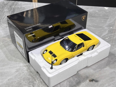 [Kyosho] 1:18 Lamborghini 1966 Miura P400 jaune voiture miniature Die-Cast