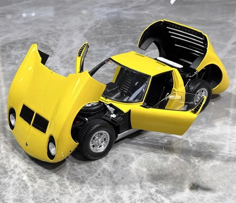 [Kyosho] 1:18 Lamborghini 1966 Miura P400 jaune voiture miniature Die-Cast