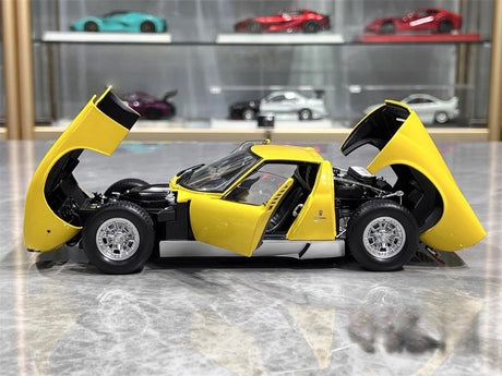 [Kyosho] 1:18 Lamborghini 1966 Miura P400 jaune voiture miniature Die-Cast