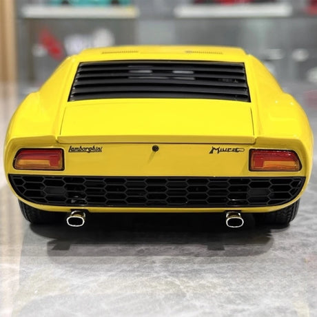 [Kyosho] 1:18 Lamborghini 1966 Miura P400 jaune voiture miniature Die-Cast
