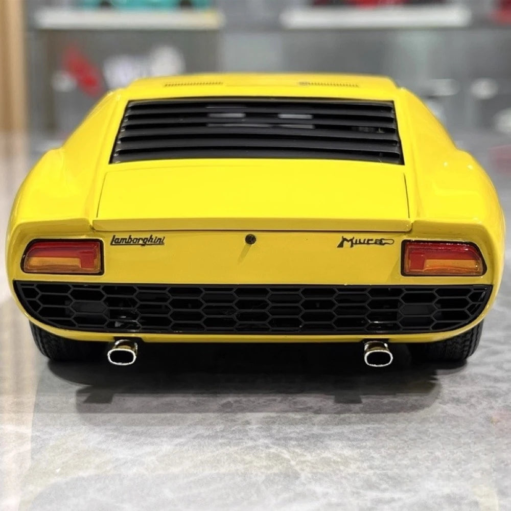 [Kyosho] 1:18 Lamborghini 1966 Miura P400 Yellow Model Car Die-Cast