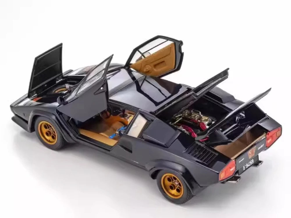 [Kyosho] 1:18 Lamborghini 1982 Countach LP500S ブラック モデルカー Die-Cast