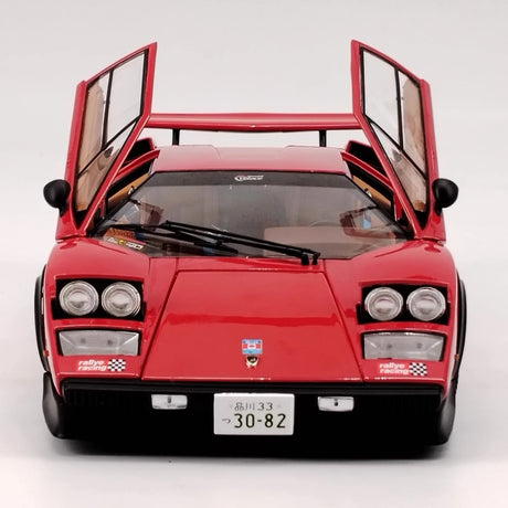 [Kyosho] 1:18 Lamborghini 1982 Countach LP500S rouge voiture miniature Die-Cast