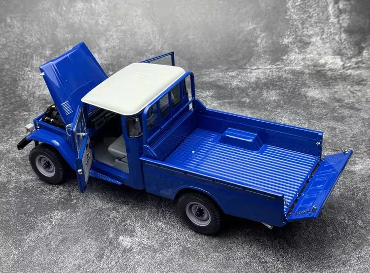 [Kyosho] 1:18 Toyota 1980 Land Cruiser LC40 Pickup Blue Model Car Die-Cast