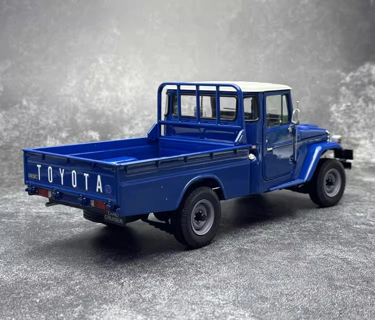 [Kyosho] 1:18 Toyota 1980 Land Cruiser LC40 Pickup Blue Model Car Die-Cast