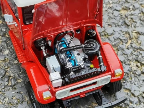 [Kyosho] 1:18 Toyota 1980 Land Cruiser LC40 Pickup rood modelauto Die-Cast