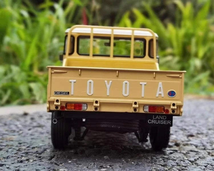 [Kyosho] 1:18 Toyota 1980 Land Cruiser LC40 Pickup Yellow Model Car Die-Cast