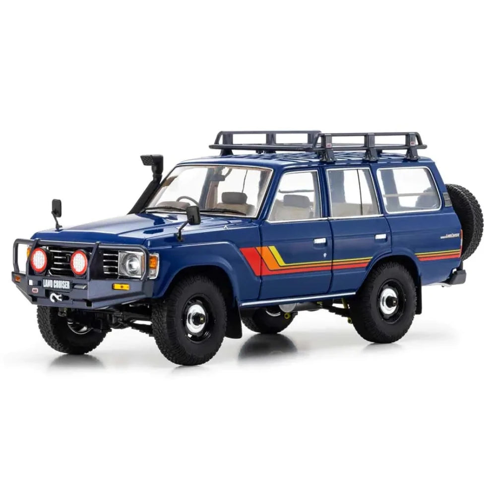 [Kyosho] 1:18 Toyota 1987 Land Cruiser LC60 Modified Blue Model Car Die-Cast