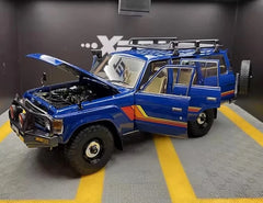 [Kyosho] 1:18 Toyota 1987 Land Cruiser LC60 Modified Blue Model Car Die-Cast