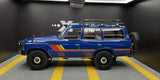 [Kyosho] 1:18 Toyota 1987 Land Cruiser LC60 Modified blauw modelauto Die-Cast
