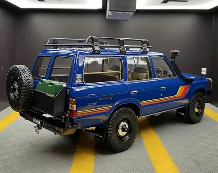 [Kyosho] 1:18 Toyota 1987 Land Cruiser LC60 Modified Blue Model Car Die-Cast