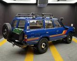 [Kyosho] 1:18 Toyota 1987 Land Cruiser LC60 Modified blauw modelauto Die-Cast