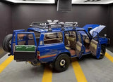 [Kyosho] 1:18 Toyota 1987 Land Cruiser LC60 Modified blauw modelauto Die-Cast