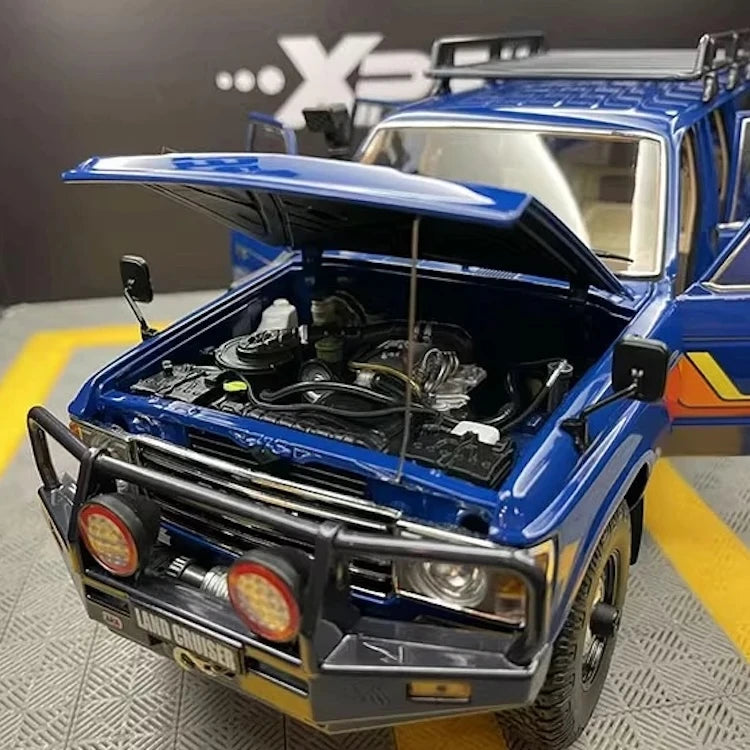 [Kyosho] 1:18 Toyota 1987 Land Cruiser LC60 Modified Blue Model Car Die-Cast