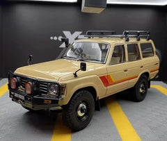 [Kyosho] 1:18 Toyota 1987 Land Cruiser LC60 Modified Yellow Model Car Die-Cast