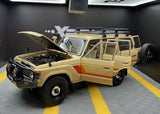 [Kyosho] 1:18 Toyota 1987 Land Cruiser LC60 Modified Yellow Model Car Die-Cast