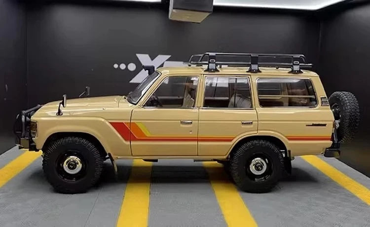 [Kyosho] 1:18 Toyota 1987 Land Cruiser LC60 Modified Yellow Model Car Die-Cast