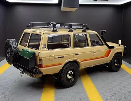 [Kyosho] 1:18 Toyota 1987 Land Cruiser LC60 Modified geel modelauto Die-Cast