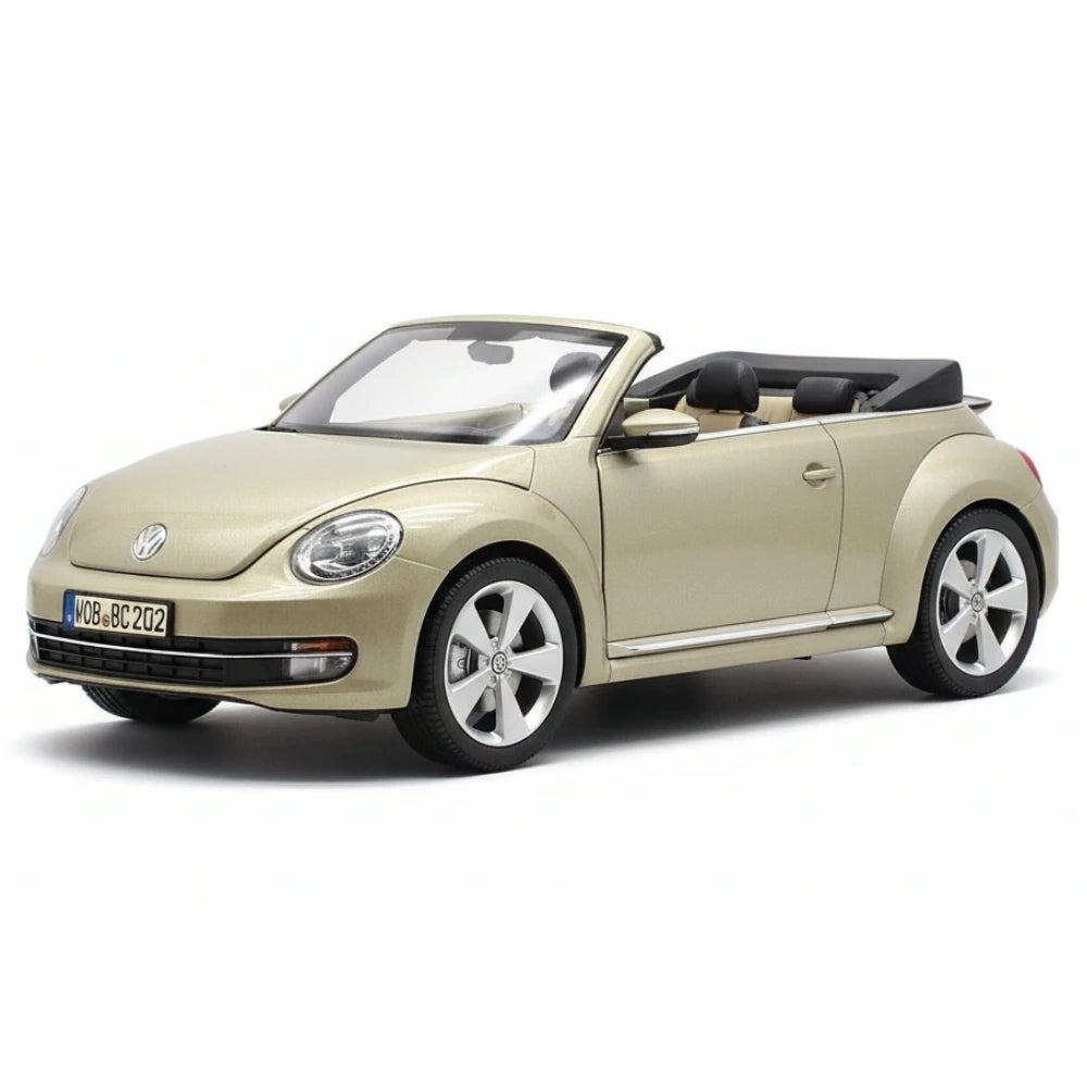 [Kyosho] 1:18 Volkswagen 2013 Beetle Convertible Gold Model Car Die-Cast