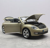 [Kyosho] 1:18 Volkswagen 2013 Beetle Convertible Gold Model Car Die-Cast