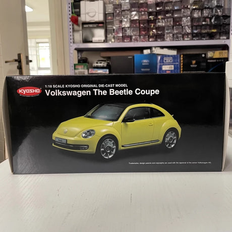 [Kyosho] 1:18 Volkswagen 2013 Beetle Coupe Yellow Model Car Die-Cast