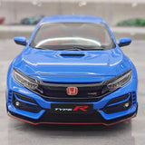 [LCD] 1:18 Honda 2017 Civic Type R FK8 Blue Model Car Die-Cast