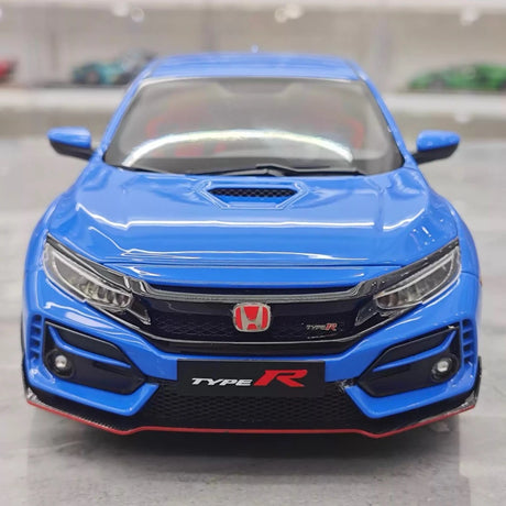 [LCD] 1:18 Honda 2017 Civic Type R FK8 Blue Model Car Die-Cast